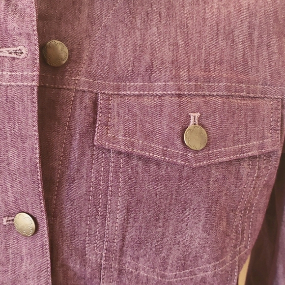 Purple denim jacket - Picture 4 of 7